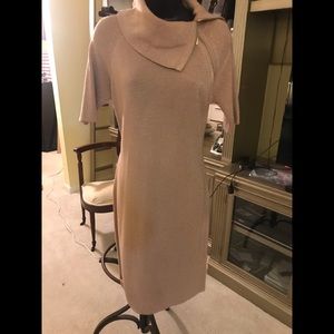 Peach toned knit dress by Calvin Klein size L